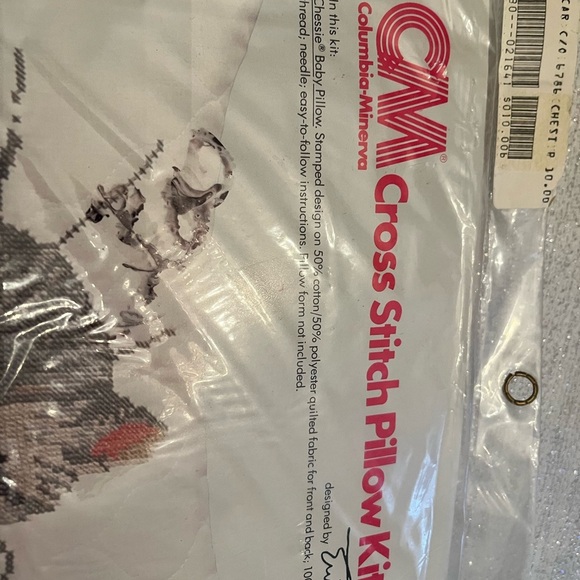 Chesse The Gray Kitty 14x9 Crewel Kit Vintage Unopened Columbia Minerva 1978 Kit - Picture 6 of 6